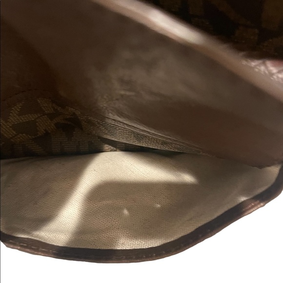 MICHAEL KORS Logo Leather Hobo with Braided Handles - Picture 12 of 13